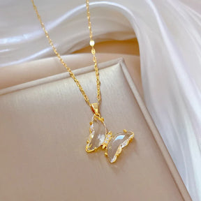 Collier Papillon Doré