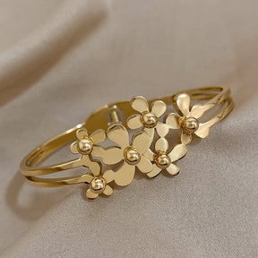 Bracelet Fleurs en Or