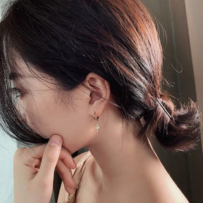 Boucles d’oreilles Créoles Lune et Étoile
