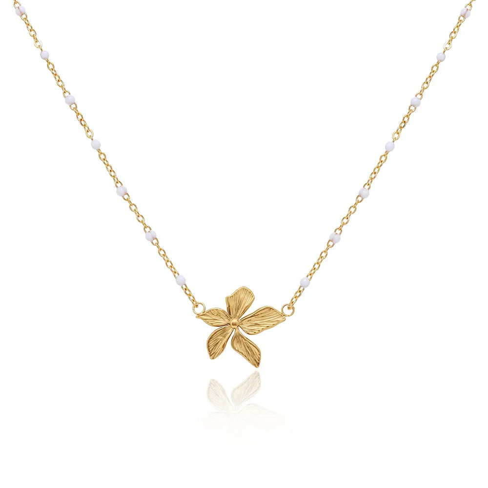 Collier Feuille Vintage